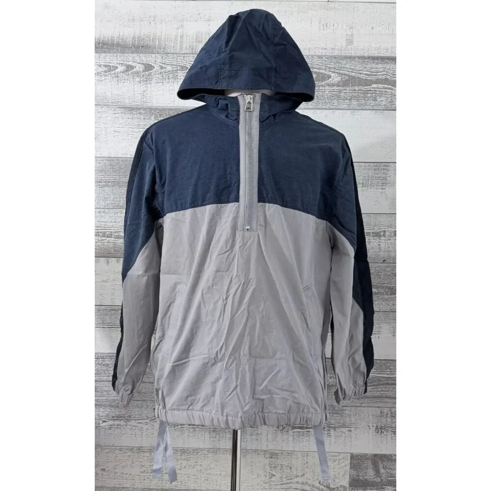 Levi’s Made & Crafted Men's Size M Hooded Popover Pockets Windbreaker Jacket